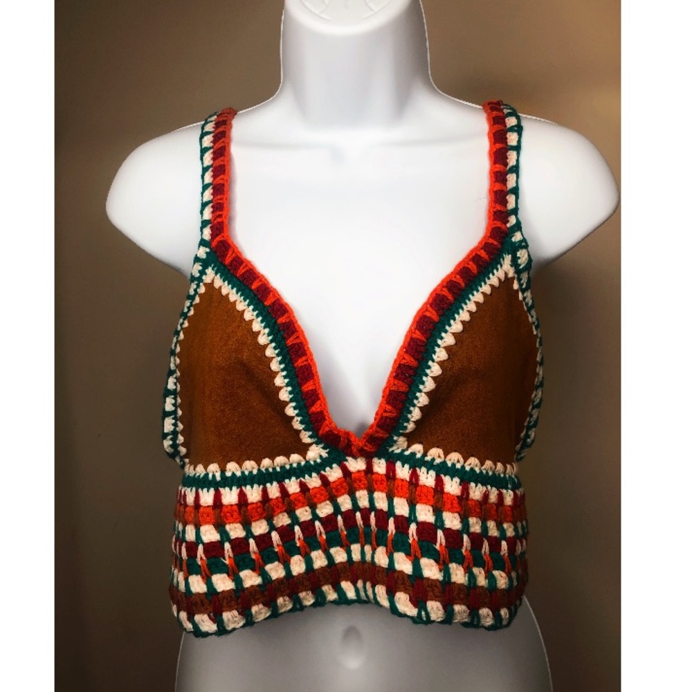 Multi colored crop top